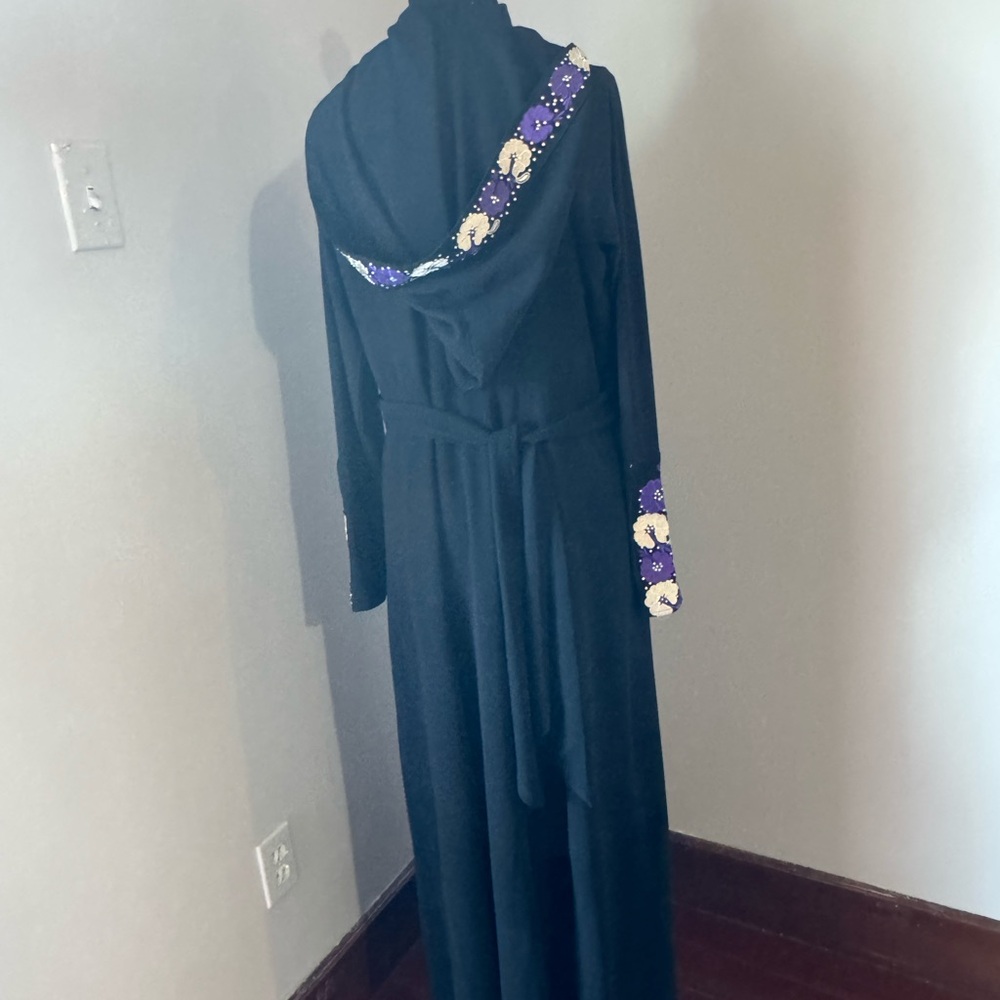 Paul Morelli Black and Purple Hooded with matching leggings#abaya - Picture 2 of 6